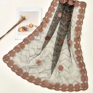 Elegant Black and Gold Women's Scarf